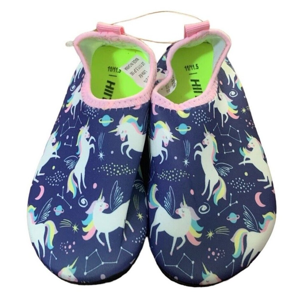 Hiitave Swim Shoes Toddler Size 11/11.5 Multicolor With Unicorn NWOT